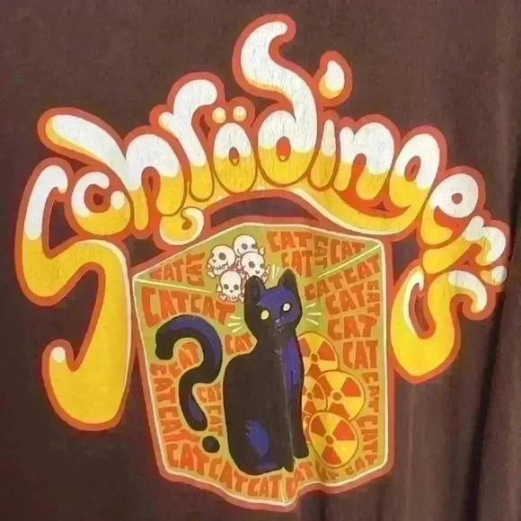 shirt.woot Schrodinger’s cat brown short sleeve tshirt - Picture 1 of 4